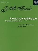 Sheep May Safely Graze piano sheet music cover